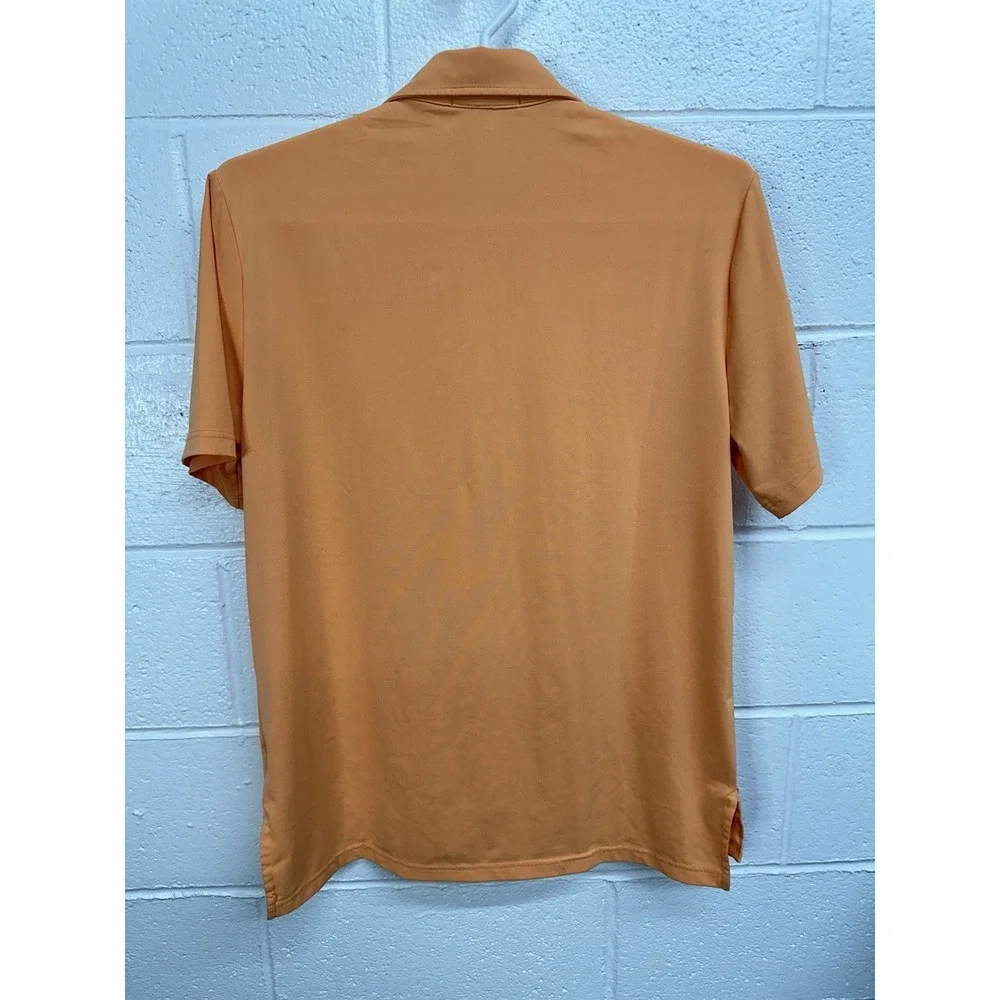 Ralph Lauren RLX Polo Shirt Orange Wicking Golf / Mens Medium